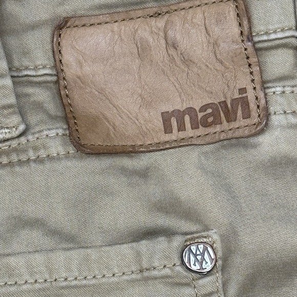 Mavi Jeans Mens 38x30(28) Khaki Matt Straight Leg Stretch Twill 5 Pocket Pants - Picture 7 of 13